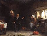 Hardy Paintings - A Sailors Tale by Frederick Daniel Hardy